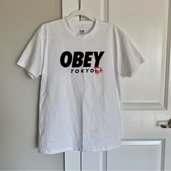 Obey Other - Obey Unisex Tokyo Exclusive 100% Cotton Casual Streetwear Short Sleeve Tee
